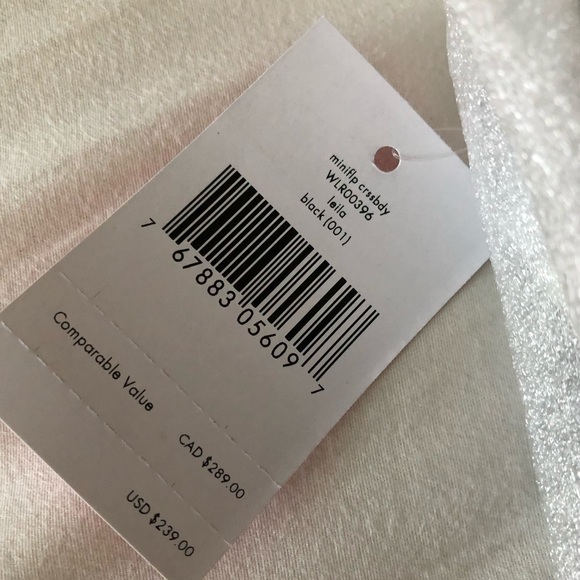 Kate Spade Black Leila Mini Flap Crossbody Bag - Picture 11 of 12